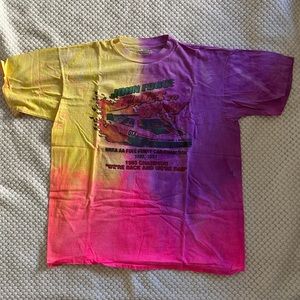 FURST OF A KIND VINTAGE RACE CAR TIE DYED SHIRT